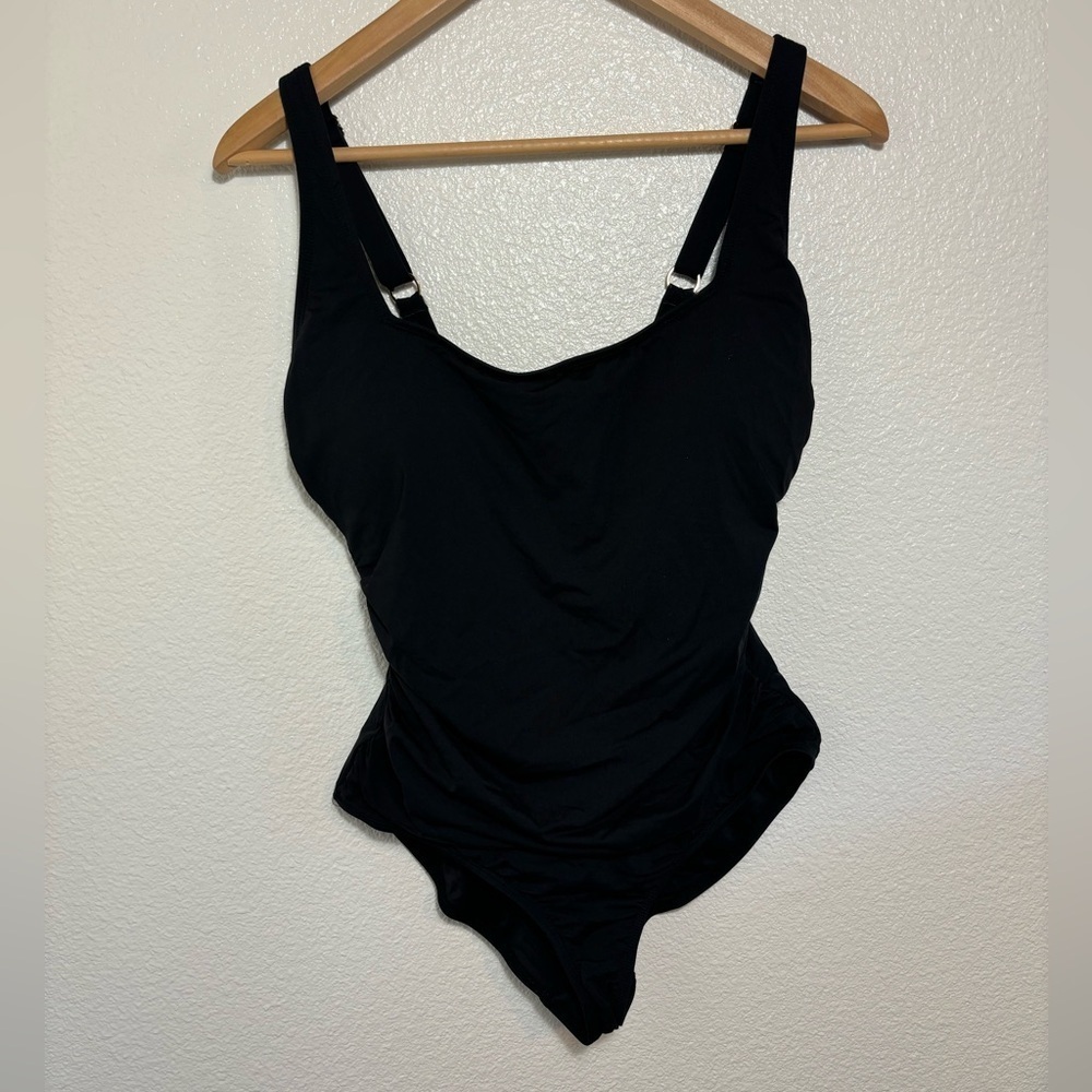 Anna Cole Black One Pie Swimsuit Size 10 | beach | resort | swim | bodycon